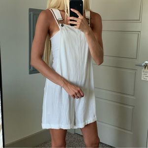 Roxy White Cover Up Overalls